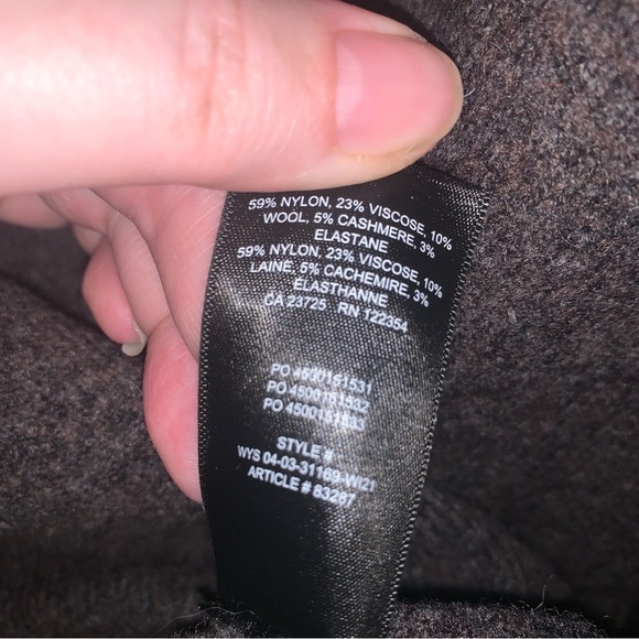 Aritzia Wilfred Brown Cashmere Wool Blend Turtleneck Sweater M - Picture 4 of 8